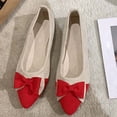 thumbnail image 5 of Gealkoca Women Fashion Bowknot Flats Comfortable Pointed Toe Dress Shoes Ballet Flats Shoes for Women Casual Dressy Shoes for Work Office Walking, 5 of 6