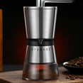 thumbnail image 2 of Advancent Molinillo de café portátil de acero inoxidable con molienda externa gruesa y fina de 8 velocidades de tamaño pequeño Juegos de servir café y té, 2 of 6