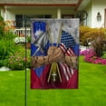 thumbnail image 2 of Flags Slovenia Handshake American Flag Friendship USA Slovenia Slovenia Part Garden Flag, Double-Sided Decorative Outdoor Flag, Patriotic Polyester Yard Flag 12 x 18 in, 2 of 5