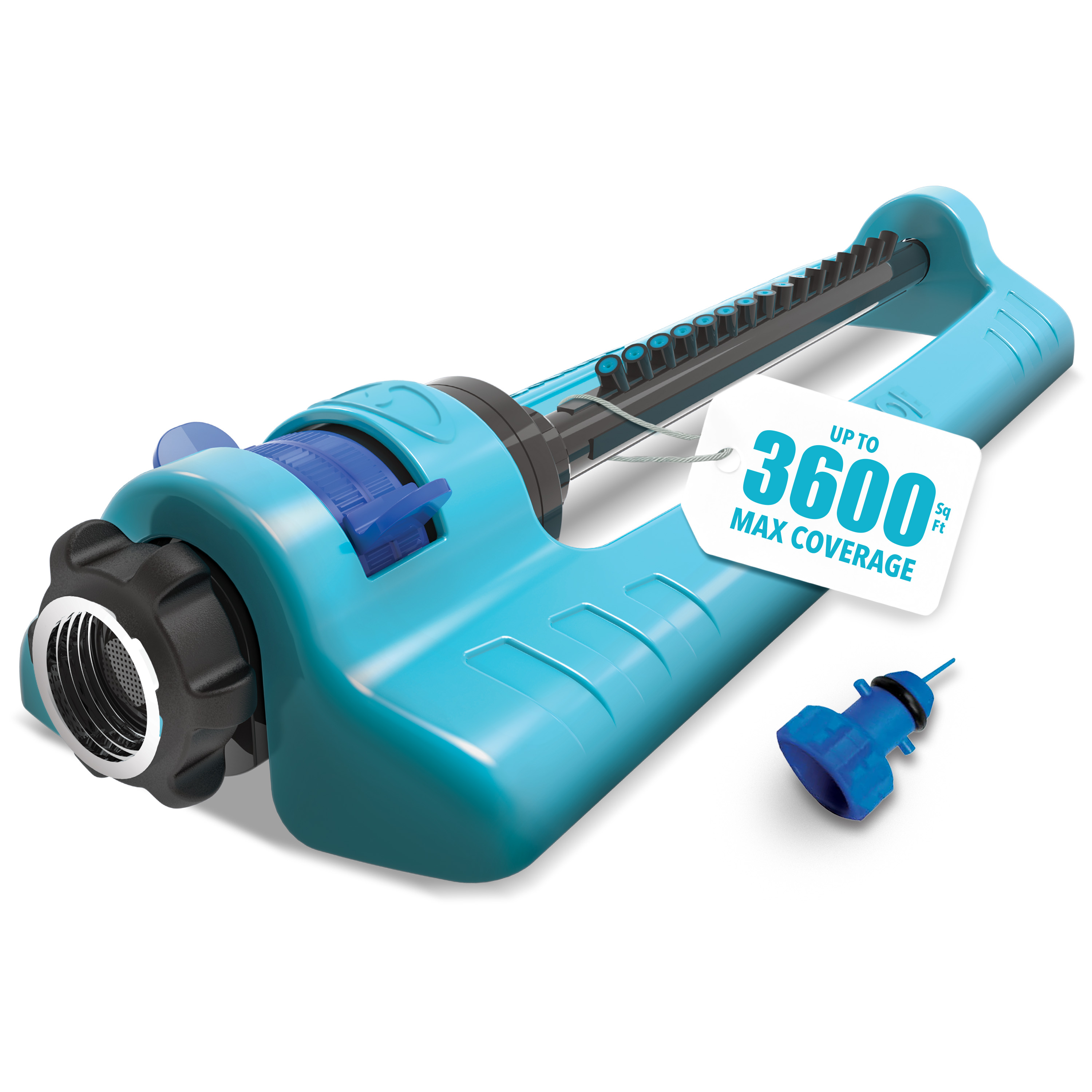 Aqua Joe Oscillating Metal Lawn Sprinkler, Adjustable Coverage photo 8