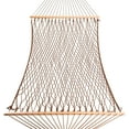 thumbnail image 2 of Castaway Living 13 ft. Double Antique Brown Polyester Rope Hammock with Free Extension Chains ,Tree Hooks & Storage Bag, 2 of 6
