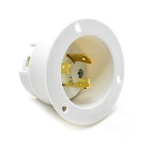 Superior Electric YGF176 Twist Lock Flange Plug 2-Pole 3-Wire 20A 250V NEMA L6-20P