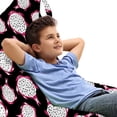 thumbnail image 1 of Dragonfruit Lounger Chair Bag, Tropical Pitaya Fruits Exotic Eat Organic Diet Vitamins Themes, High Capacity Storage with Handle Container, Lounger Size, Pink Charcoal Grey White, by Ambesonne, 1 of 5