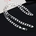 thumbnail image 2 of wholesale Collar de plata de ley 925 2-12 mm de ancho 40-75 cm de largo Cadena Cierre de langosta Joyería de compromiso para hombres y mujeres, 2 of 2