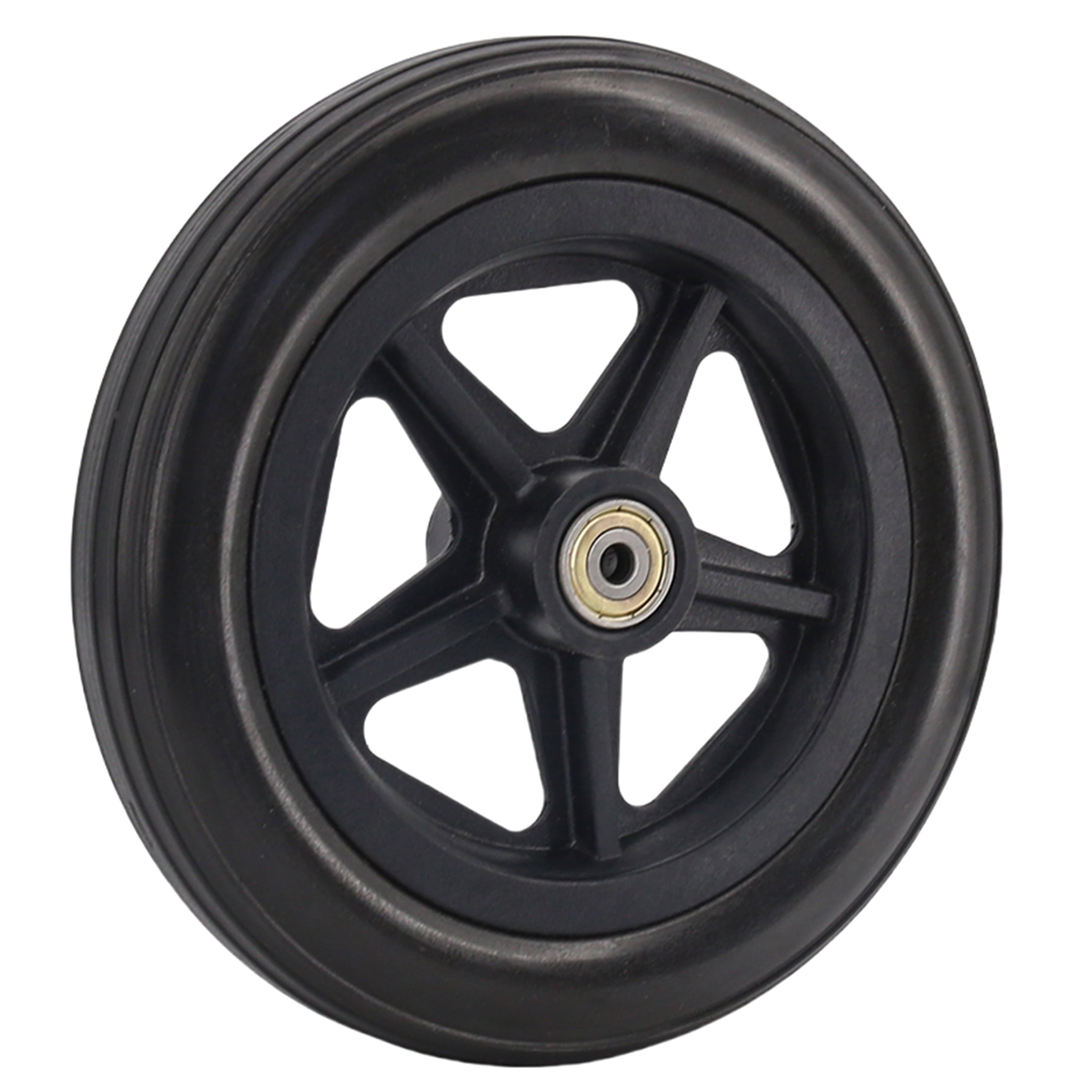 7 Inch Wheelchair Accessories Solid Tire Wheel Heavy Duty Universal Wheel For Front Castor Replacement Parts Furniture Casters