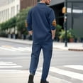 thumbnail image 6 of Men's Tracksuits 2 Piece Sets Outfits For Men Sweatsuits Long Sleeve Crewneck Pullover Active Jogging Sportswear Workout Sports Set Sportswear, 6 of 8