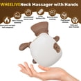 thumbnail image 3 of Bionic Heated Massager, Portable Shiatsu Neck and Back Massager, Electric Deep Tissue 4D Kneading Massage, Simulated Human Hand Design for Pain Relief and Muscle Relax (Beige), 3 of 6