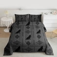 thumbnail image 2 of Feelyou Mystic Aztec Damask Twin Comforter Sets, Rustic Tribal Wolf Bedding Set, 2 Pieces, 2 of 8