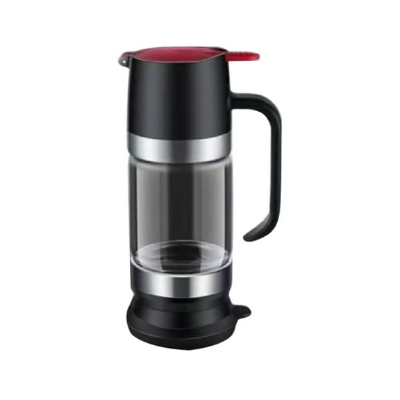 XSCPXTT Glass Honey Dispenser No Drip Honey Jar with Holder Base Multi-Purpose Syrup Dispenser for Toast, Coffee & More, Jars Black