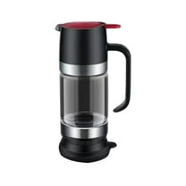 2025 Upgraded No Drip Glass Syrup Dispenser, 9 Oz Jar with Handle for Maple Pancake Syrup, Coffee Tea, Salad Dressing, Oil, Leakproof Dispenser with Removable Capsharlik