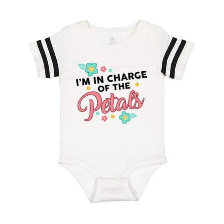 

Inktastic Flower Girl I m in Charge of The Petals Gift Baby Girl Bodysuit