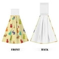 thumbnail image 2 of Sikiie Colorful Rabbit Hand Towel with Loop Hanging Towel Absorbent Tie Towels for Kitchen Tea Bar Bathroom Decor, 2 of 7