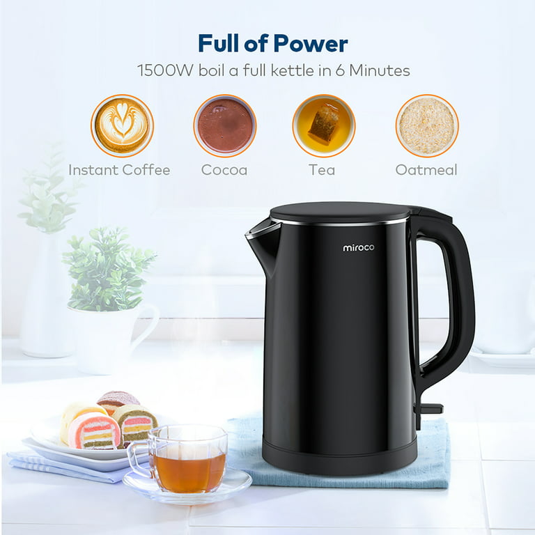 Miroco Electric Kettle, 1.5L One-Touch Electric Kettle for Coffee
