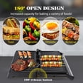 thumbnail image 2 of Panini Press  1200w Sandwich Maker And Electric Indoor Grill With Ceramic Non-stick Coated Plates Opens 180°to Fit Any Size Of Food Stainless Steel Surface & Removable Drip Tray, 2 of 9