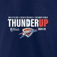 thumbnail image 4 of Men's Fanatics  Navy Oklahoma City Thunder 2025 Western Conference Champions Hometown Collection T-Shirt, 4 of 4