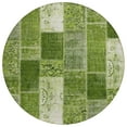 thumbnail image 2 of Addison Rugs Chantille Indoor/Outdoor Traditional Patchwork Olive Washable Round Rug, 8' x 8', 2 of 6