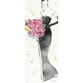 thumbnail image 3 of Tavoletti, Anne 12x24 Black Modern Framed Museum Art Print Titled - Floral Fashion III, 3 of 5