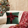 thumbnail image 5 of ToyKingdee Christmas Velvet Throw Pillows Decoration Xmas Gift Boxes Shaped Plush Pillow with Bow for Winter Xmas Home Bedroom Sofa Party Decoration, 5 of 6