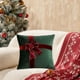 thumbnail image 5 of mfyjkho Funda De Almohada De Terciopelo Con Lazo Para Regalo De Navidad, Con Inserto Para Sofá, Decoración Del Hogar, 45 X 45 Cm (17,71 X 17,71 Pulgadas), 1 Unidad, 5 of 7