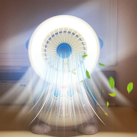 

Naittoop Kitchen Summer Savings USB Fan With Lights Enclosed Fan Portable Fan Light Hidden Electric Fan Desktop Electric Fan With Light