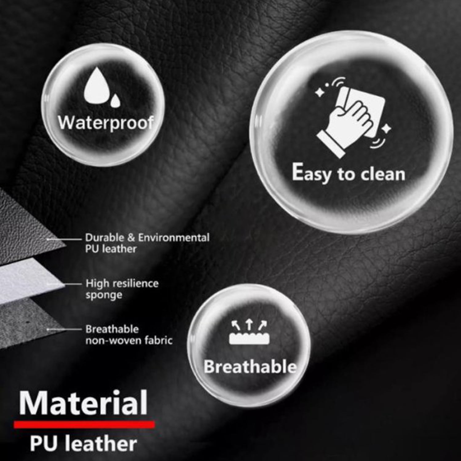 Car Seat Covers Fit for Ford Maverick 2022-2025: 5 Seats Faux Leather Waterproof Seat Protectors (Beige) - 2 Rows