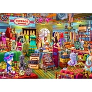 Brain Tree - Fancy Vintage - Pearl Series - 1000 Piece Puzzles for for Adults and Kids 12+ Unique Puzzles for Adults and Kids 1000 Pieces and Droplet Technology for Anti Glare & Soft Touch