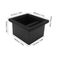 thumbnail image 5 of Coffee Ground Knock Box Chute Stainless Steel Built In Desktop Bottomless Knocking Slag Bucket For Home, 5 of 5
