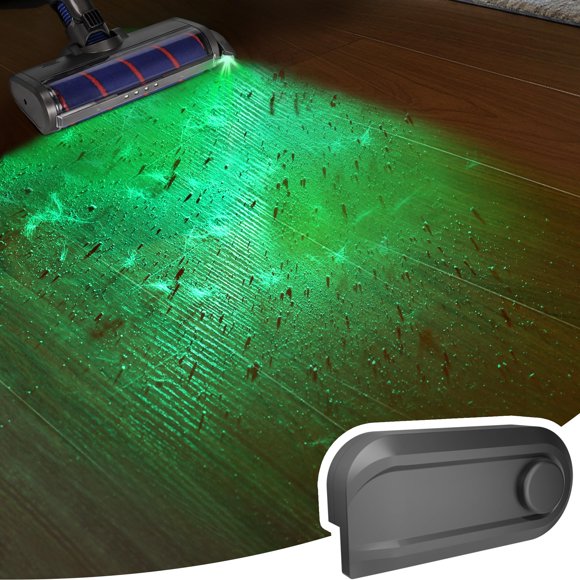 Luz de pantalla de polvo recargable para aspiradora, luz verde