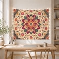 thumbnail image 5 of Floral Mandala With Paisley Pattern on Beige, Peaceful Boho Style for Boho Decor Lovers, Mandala Wall Art, Housewarming Gift, Tapestry Wall Hanging for Bedroom and Living Room, 5 of 7