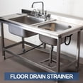 thumbnail image 6 of 10 x 10 x 5 Inches Stainless Steel Commercial Floor Drain Strainer Square Floor Drain Filter Accessories for Commercial Kitchen Restaurant Dinner Cafe, 6 of 6