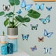 thumbnail image 4 of 12 pegatinas 3D de mariposas para fiestas, decoración de una sola capa, calcomanías de mariposas DIY, 4 of 7