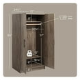 thumbnail image 2 of Pemberly Row 32 inch Drifted Gray Engineered Wood Wardrobe Cabinet, 2 of 8
