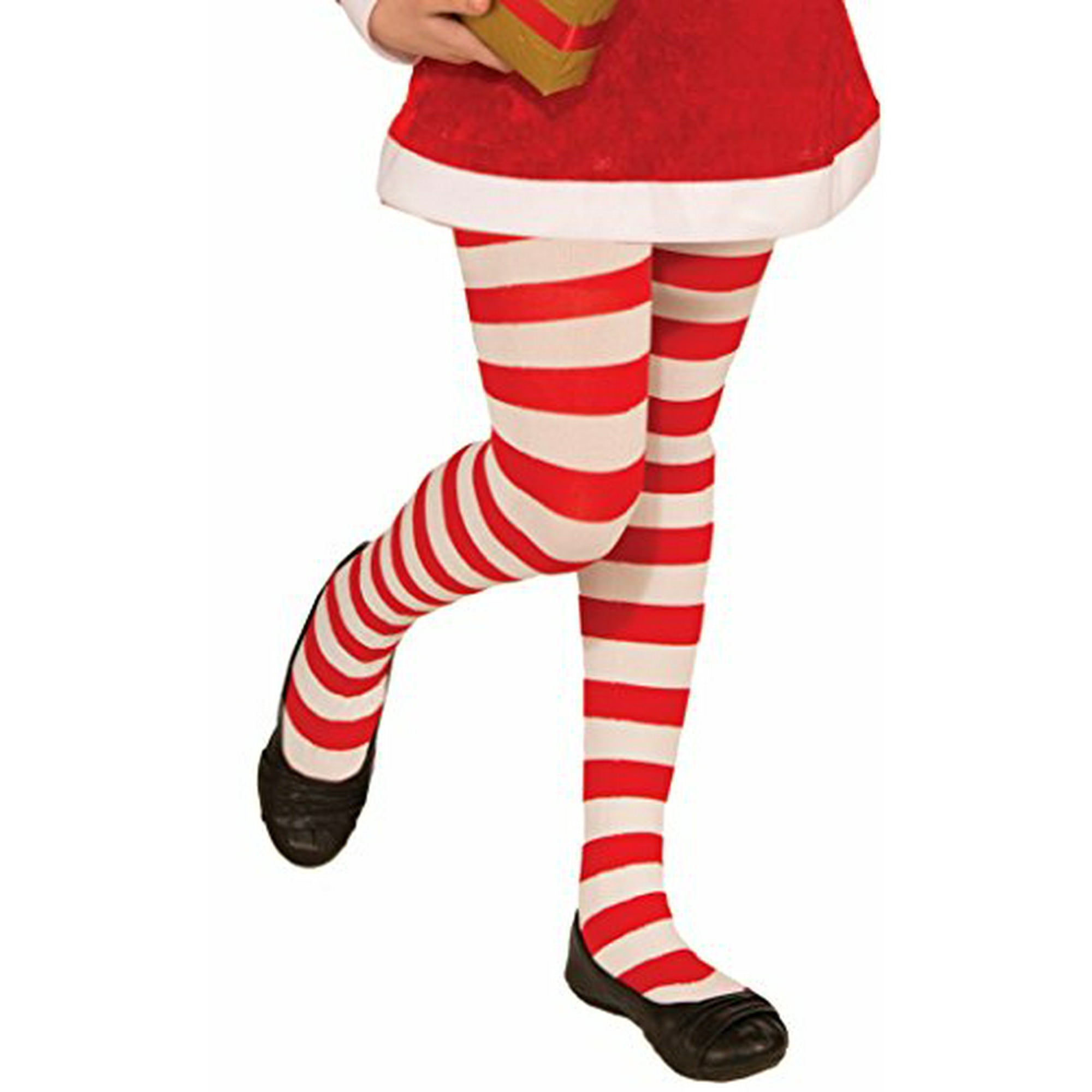 Red And White Striped Tights Christmas Costume Accessory Child Large Walmart