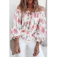 thumbnail image 1 of Women's Floral Print Off the Shoulder Blouse, 1 of 10