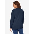 thumbnail image 2 of Woman Within Plus Size Perfect Long-Sleeve Cardigan Sweater, 2 of 4