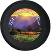 Sun Rise Set Soul on Fire Mountain Valley Spare Tire Cover fits Jeep RV & More 28 Inch