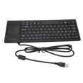 thumbnail image 3 of Teclado K 800 con panel táctil Mini teclado táctil compacto ultradelgado con cable y función HUB, 3 of 5