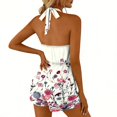 thumbnail image 7 of Rompers for Women Casual Halter Neck Backless Summer Boho Floral Printed Shorts Jumpsuits Sexy Beach Dressy 2026 XL, 7 of 7