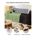 thumbnail image 4 of Sage Green Black Grey Couch Cover for 2 Cushion Sofa, Modern Irregular Geometric Abstract Washable Loveseat Sofa Covers Slipcover for Sectional Sofas L-Shaped, Couch Throw Cover 71"x118", 4 of 9