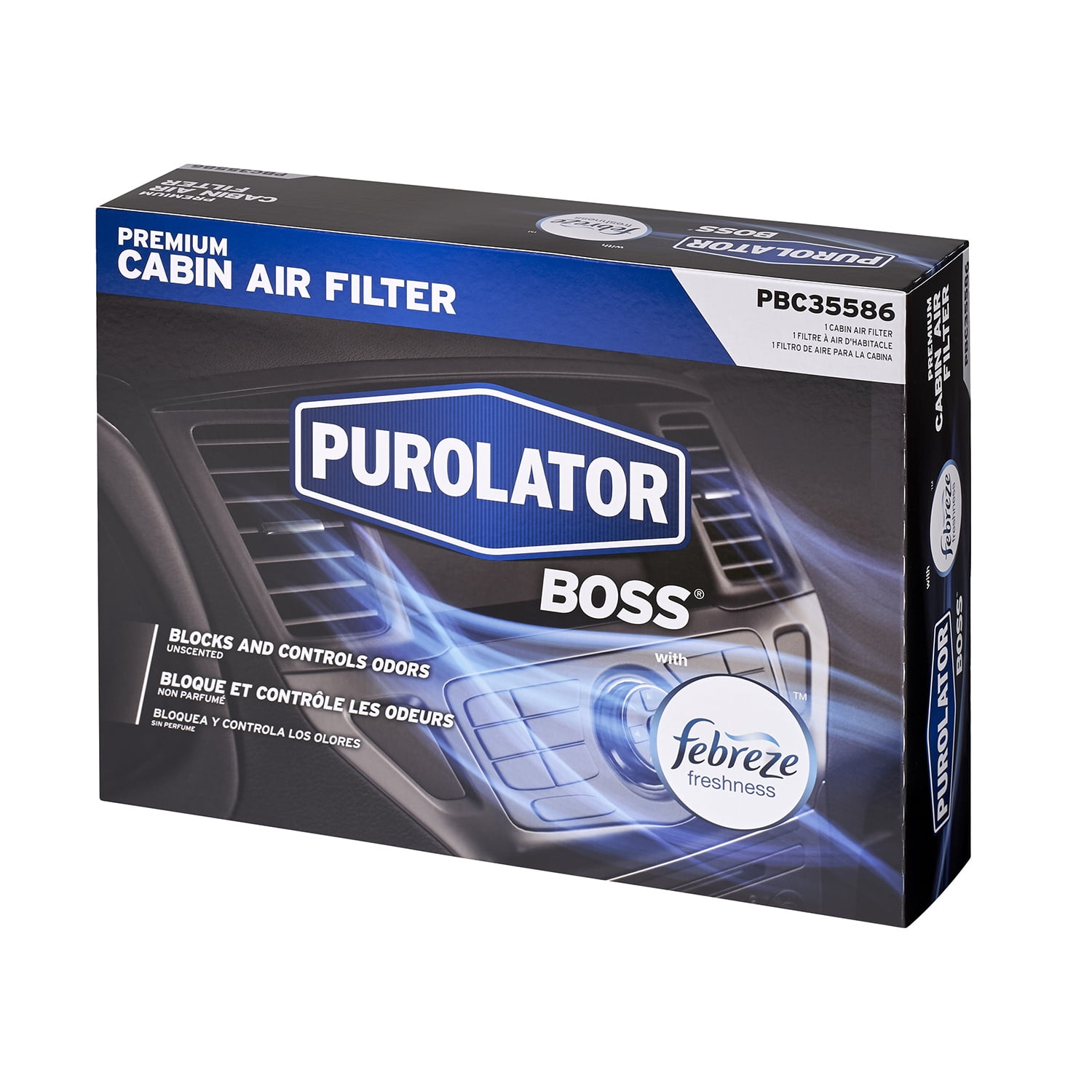 Purolator Cabin Air Filter with Febreze Freshness Purolator BOSS PBC35586 for Volkswagen
