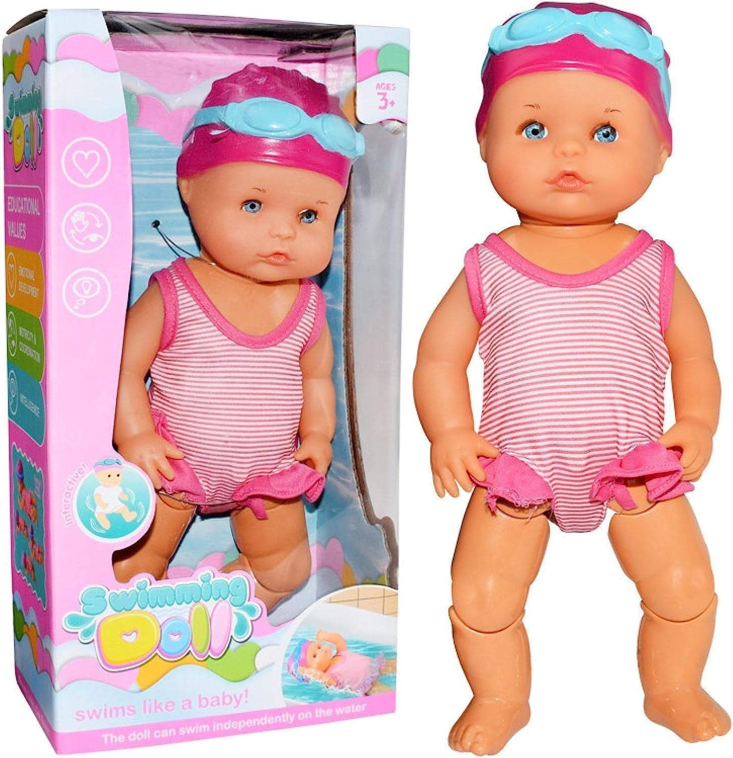 Baby born best sale swimming doll walmart