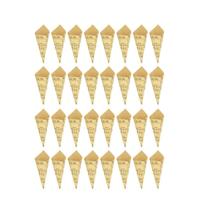 100 conos de papel Kraft para manualidades.