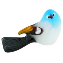 GlassOfVenice Murano Glass Baby Bird - Aqua Blue