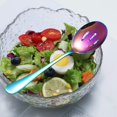 thumbnail image 4 of ReaNea Rainbow Serving Spoons 4 Pieces, 2 Serving Spoon 2 Slotted Spoons, Stainless Steel Serving Utensils Set, 4 of 7