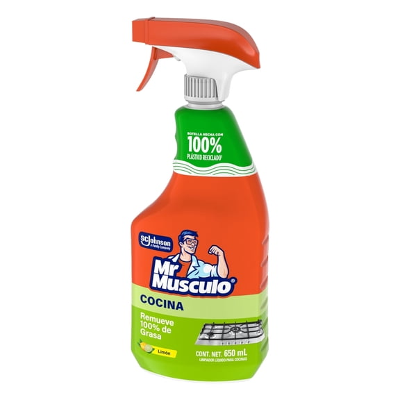 Limpiador Líquido para Cocina Mr. Músculo Desengrasante Limón 650 ml