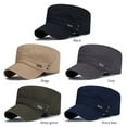 thumbnail image 3 of Spring Summer Breathable Cotton Army Hat Baseball Cap Sun Cap Cadet Hat GREY, 3 of 8