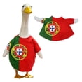 thumbnail image 5 of 23in Independence Day Goose Clothing Outfit, Red White Blue Flag Style National Flag Ball Clothing Costume Porch Goose Statue for Outdoor Yard Garden Courtyard Holiday Decoration, 5 of 5