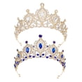 thumbnail image 4 of Exquisite Tiaras Women Crystal Crowns Princess Headpiece for Bridal Parties and Birthday Celebrations, 4 of 8