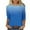 01- Sky Blue, variant on JGGSPWM Women 3/4 Sleeve Tops Ombre Shirts Summer Trendy Tunic Dressy Casual Tshirts Classic Tees Crewneck Blouse Sky Blue S