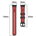 thumbnail image 2 of Buckle Smart Watch Replacement Watchband Bracelet Silicone Watch Strap Two-Color BLACK&BLUE, 2 of 8